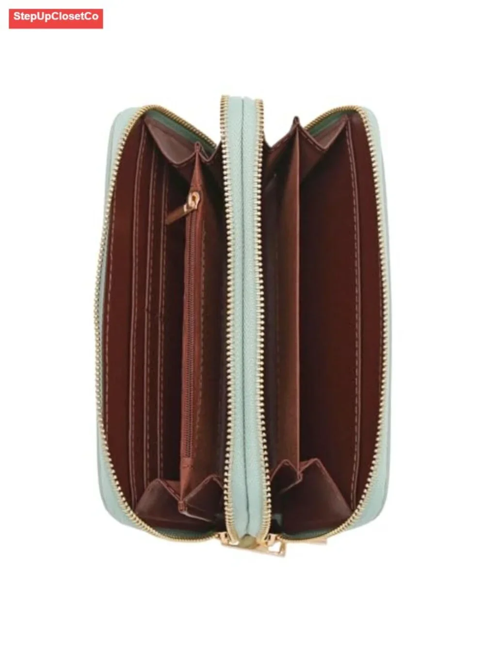 Wristlet Wallet Cell Phone PU Leather Detachable Strap
